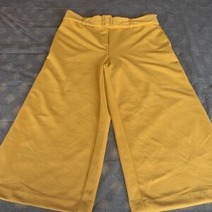 Women's Mustard Wide-Leg Pants
